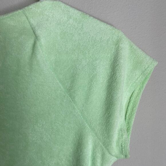 NWT Savage X Fenty Green 70s Ruched Terry Thong Teddy Bodysuit - Picture 9 of 14